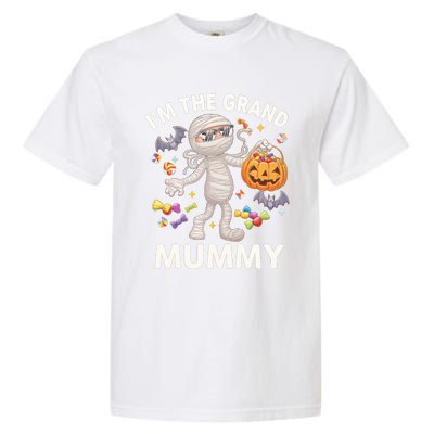 IM The Grand Mummy Halloween Candy Bat Mummy Gift Garment-Dyed Heavyweight T-Shirt