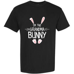 IM The Grandma Bunny Cute Matching Family Easter Garment-Dyed Heavyweight T-Shirt