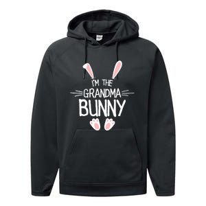 IM The Grandma Bunny Cute Matching Family Easter Performance Fleece Hoodie