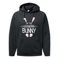 IM The Grandma Bunny Cute Matching Family Easter Performance Fleece Hoodie