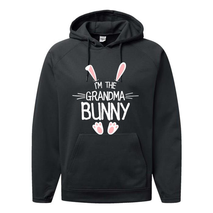 IM The Grandma Bunny Cute Matching Family Easter Performance Fleece Hoodie