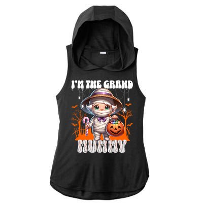 IM The Grand Mummy Grandma Mother Halloween Pumpkin Gift Ladies PosiCharge Tri-Blend Wicking Draft Hoodie Tank