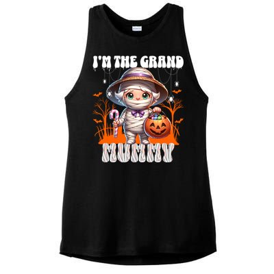 IM The Grand Mummy Grandma Mother Halloween Pumpkin Gift Ladies PosiCharge Tri-Blend Wicking Tank