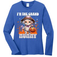 IM The Grand Mummy Grandma Mother Halloween Pumpkin Gift Ladies Long Sleeve Shirt