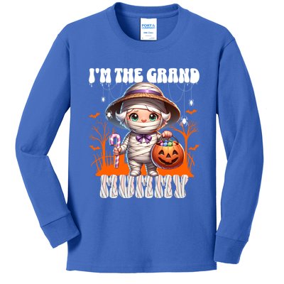 IM The Grand Mummy Grandma Mother Halloween Pumpkin Gift Kids Long Sleeve Shirt