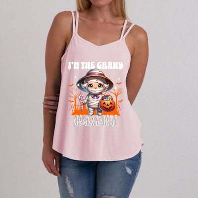 IM The Grand Mummy Grandma Mother Halloween Pumpkin Gift Women's Strappy Tank