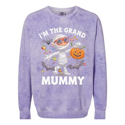 IM The Grand Mummy Halloween Costume Halloween Mummy Gift Colorblast Crewneck Sweatshirt