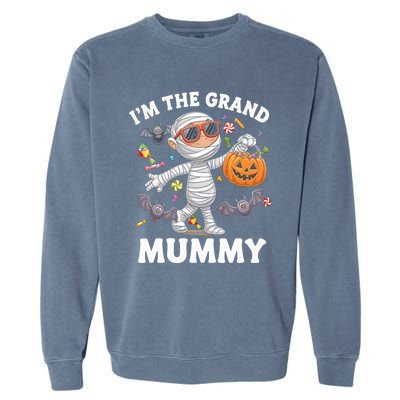 IM The Grand Mummy Halloween Costume Halloween Mummy Gift Garment-Dyed Sweatshirt