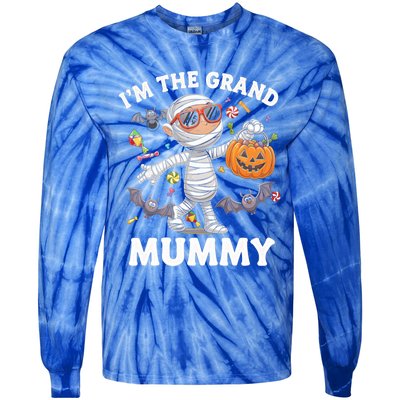 IM The Grand Mummy Halloween Costume Halloween Mummy Gift Tie-Dye Long Sleeve Shirt