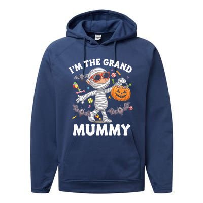 IM The Grand Mummy Halloween Costume Halloween Mummy Gift Performance Fleece Hoodie