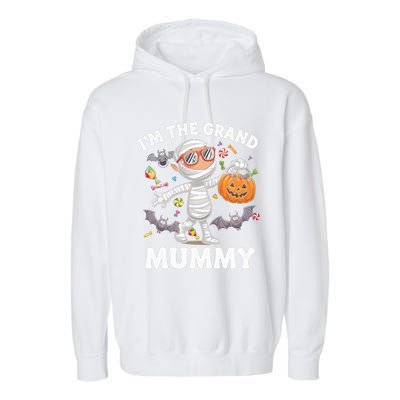 IM The Grand Mummy Halloween Costume Halloween Mummy Gift Garment-Dyed Fleece Hoodie