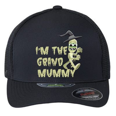 IM The Grand Mummy Halloween Grandma Costume Gift Flexfit Unipanel Trucker Cap