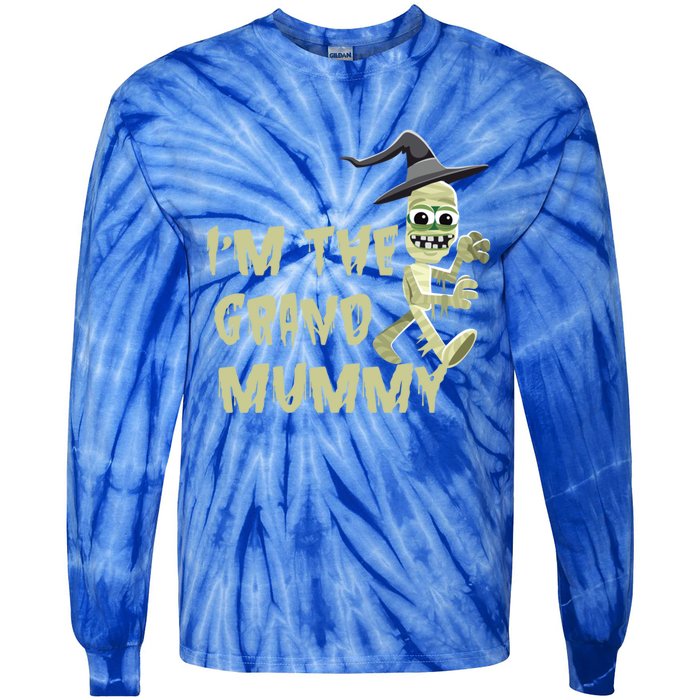 IM The Grand Mummy Halloween Grandma Costume Gift Tie-Dye Long Sleeve Shirt