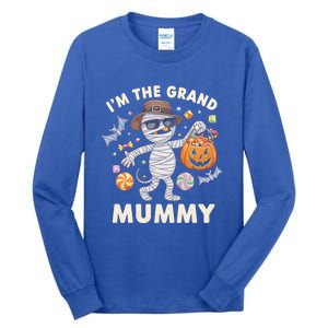 IM The Grand Mummy Halloween Costume Mummy Pumpkin Gift Tall Long Sleeve T-Shirt