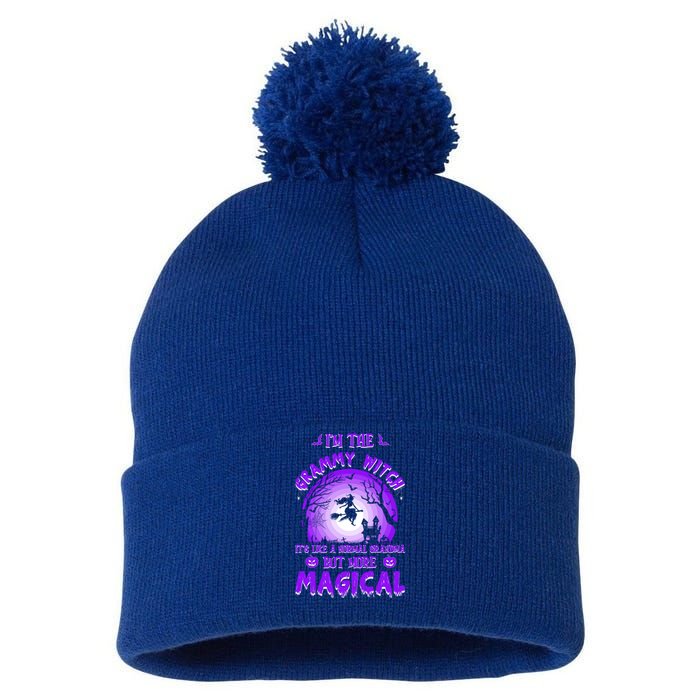 IM The Grammy Witch Like A Normal Grandma Magical Halloween Gift Pom Pom 12in Knit Beanie