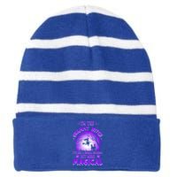 IM The Grammy Witch Like A Normal Grandma Magical Halloween Gift Striped Beanie with Solid Band