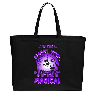 IM The Grammy Witch Like A Normal Grandma Magical Halloween Gift Cotton Canvas Jumbo Tote