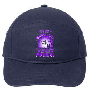 IM The Grammy Witch Like A Normal Grandma Magical Halloween Gift 7-Panel Snapback Hat