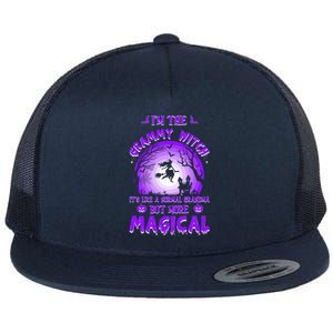 IM The Grammy Witch Like A Normal Grandma Magical Halloween Gift Flat Bill Trucker Hat