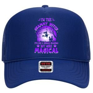 IM The Grammy Witch Like A Normal Grandma Magical Halloween Gift High Crown Mesh Back Trucker Hat