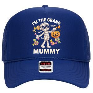 IM The Grand Mummy Halloween Mummy Candy Pumpkin Gift High Crown Mesh Back Trucker Hat