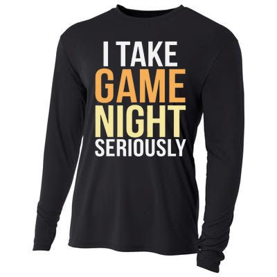 I Take Game Night Seriously Board Game Gift Cooling Performance Long Sleeve Crew