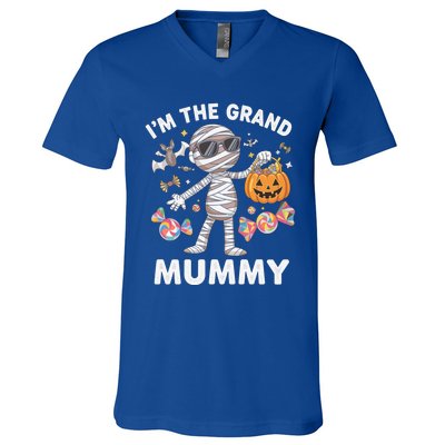 IM The Grand Mummy Halloween Mummy Costume Candy Gift V-Neck T-Shirt