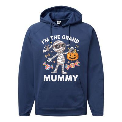 IM The Grand Mummy Halloween Mummy Costume Candy Gift Performance Fleece Hoodie