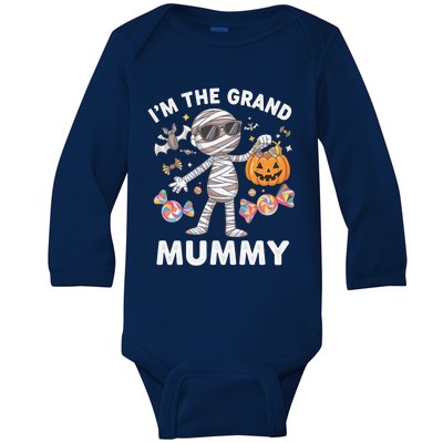 IM The Grand Mummy Halloween Mummy Costume Candy Gift Baby Long Sleeve Bodysuit