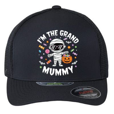 IM The Grand Mummy Halloween Mummy Costume Grandmother Gift Flexfit Unipanel Trucker Cap