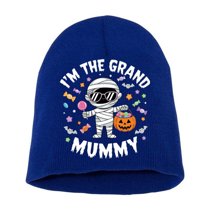 IM The Grand Mummy Halloween Mummy Costume Grandmother Gift Short Acrylic Beanie