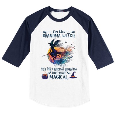 Im The Grandma Witch Like A Normal Grandma Halloween Baseball Sleeve Shirt