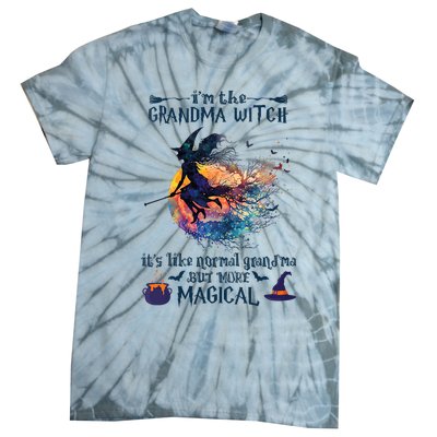 Im The Grandma Witch Like A Normal Grandma Halloween Tie-Dye T-Shirt