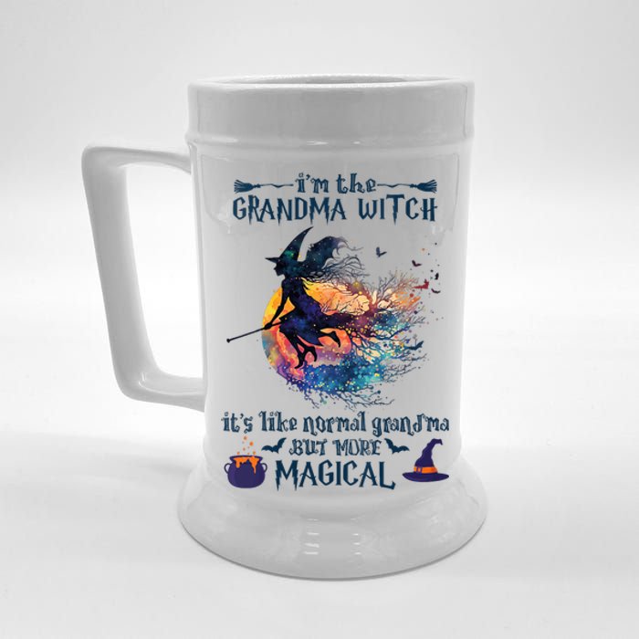 Im The Grandma Witch Like A Normal Grandma Halloween Beer Stein