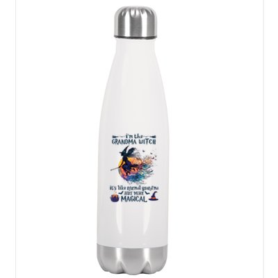 Im The Grandma Witch Like A Normal Grandma Halloween Stainless Steel Insulated Water Bottle