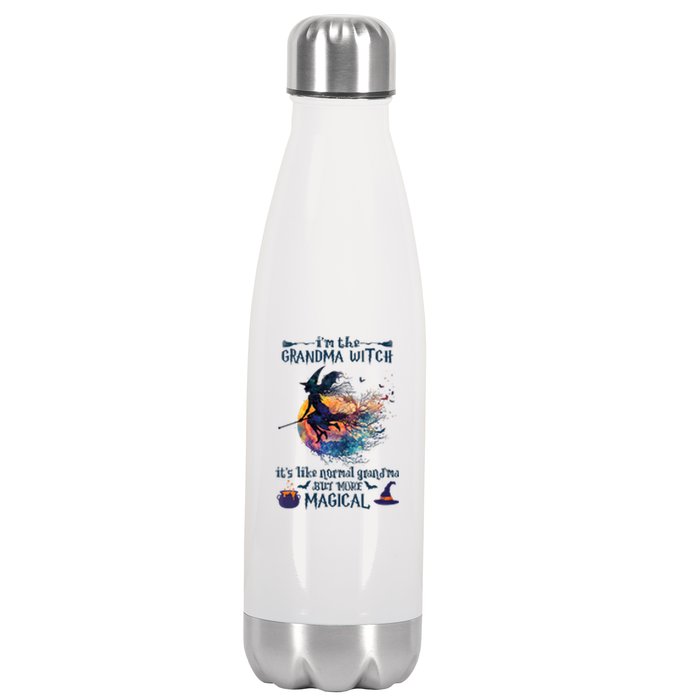 Im The Grandma Witch Like A Normal Grandma Halloween Stainless Steel Insulated Water Bottle