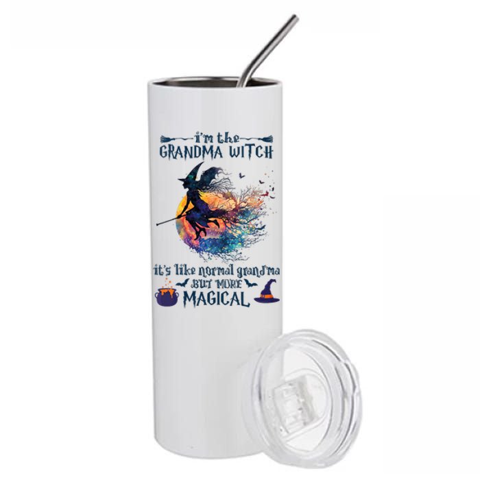 Im The Grandma Witch Like A Normal Grandma Halloween Stainless Steel Tumbler