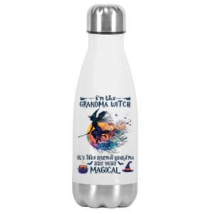 Im The Grandma Witch Like A Normal Grandma Halloween Stainless Steel Insulated Water Bottle