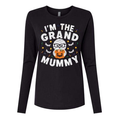 IM The Grand Mummy Halloween Mummy Costume Grandparent Gift Womens Cotton Relaxed Long Sleeve T-Shirt