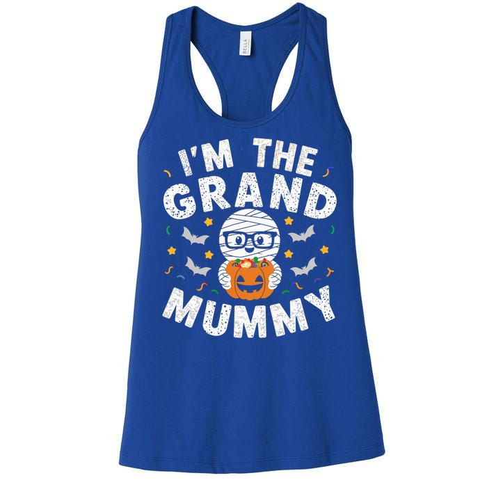 IM The Grand Mummy Halloween Mummy Costume Grandparent Gift Women's Racerback Tank