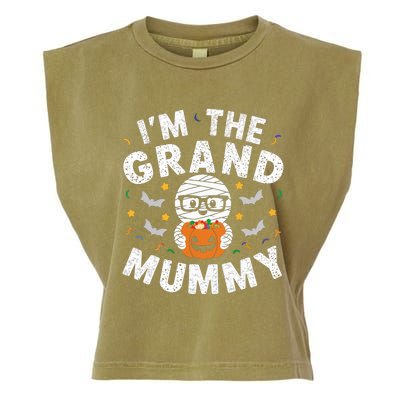 IM The Grand Mummy Halloween Mummy Costume Grandparent Gift Garment-Dyed Women's Muscle Tee