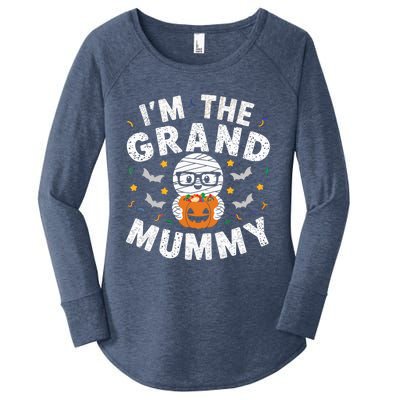 IM The Grand Mummy Halloween Mummy Costume Grandparent Gift Women's Perfect Tri Tunic Long Sleeve Shirt