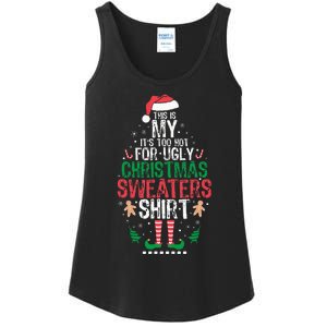 It's Too Hot For Ugly Christmas Funny Xmas  Ladies Essential Tank