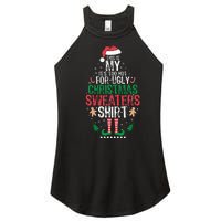 It's Too Hot For Ugly Christmas Funny Xmas  Women's Perfect Tri Rocker Tank