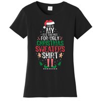 It's Too Hot For Ugly Christmas Funny Xmas  Women's T-Shirt