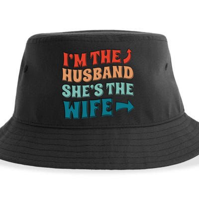 I'm The Husband She's The Wife Funny Sustainable Bucket Hat