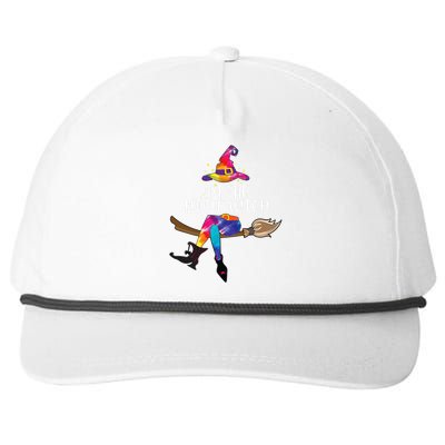 Im The Hippie Witch Halloween Matching Tie Dye Group Snapback Five-Panel Rope Hat