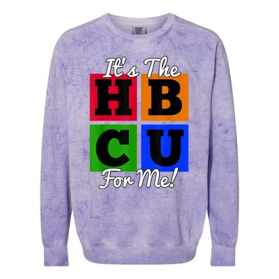 It's The HBCU For Me Apparel Colorblast Crewneck Sweatshirt