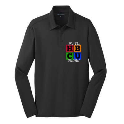 It's The HBCU For Me Apparel Silk Touch Performance Long Sleeve Polo