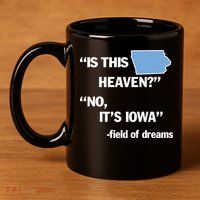 Is This Heaven No Its Iowa 11oz C Handle Ceramic Mug